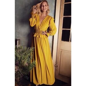 Happy X Nature Womens Boho Maxi Dress Velvet Size Medium